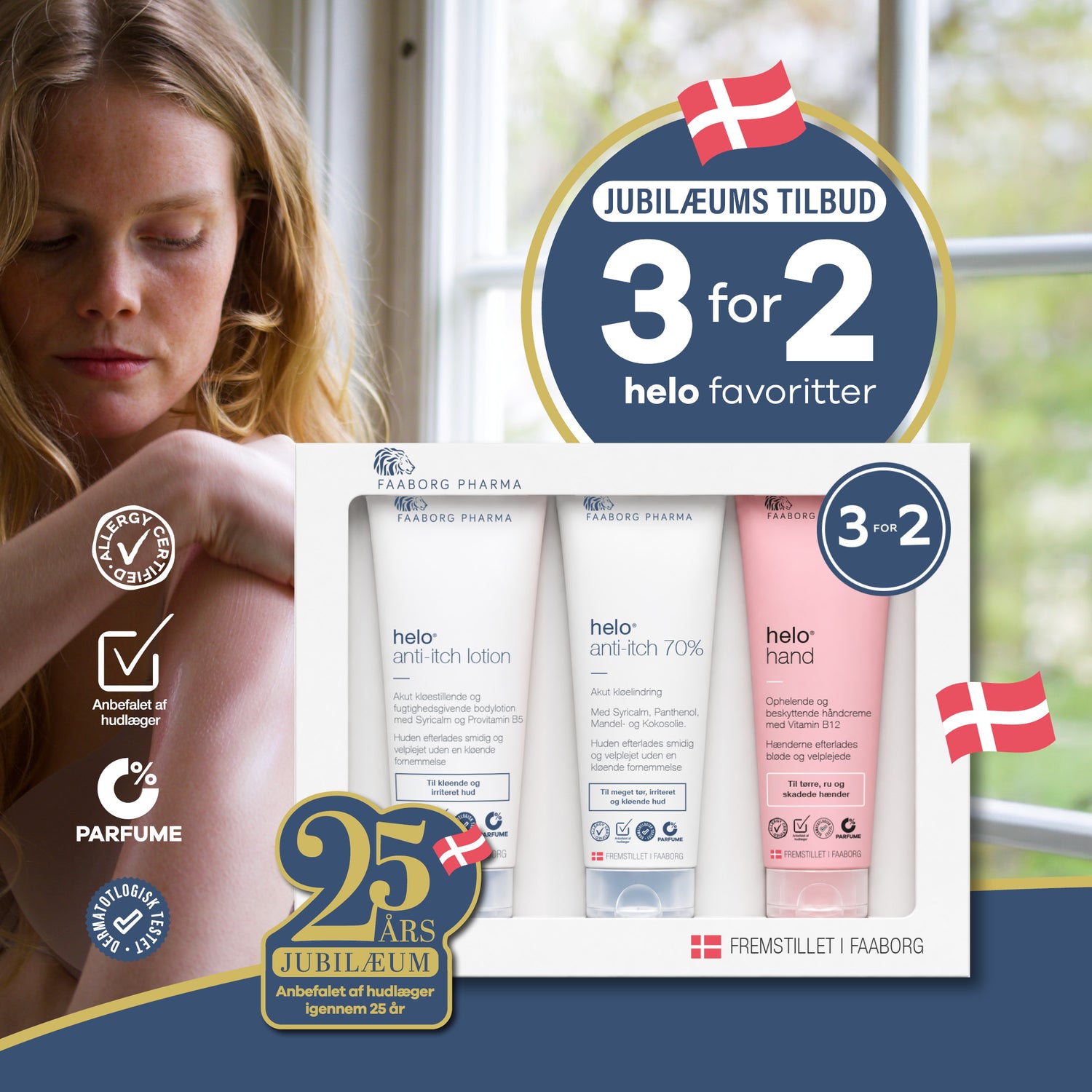 Jubilæums gaveæske helo® favoritter 3 for 2